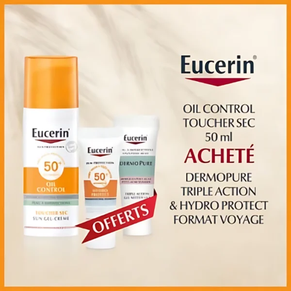 Eucerin Sun Oil Control SPF 50+ Toucher Sec 50ml – Pack Offert