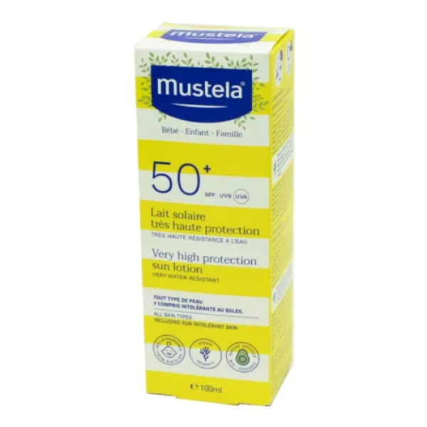 Mustela Lait Solaire Très Haute Protection SPF50 Plus 100ml