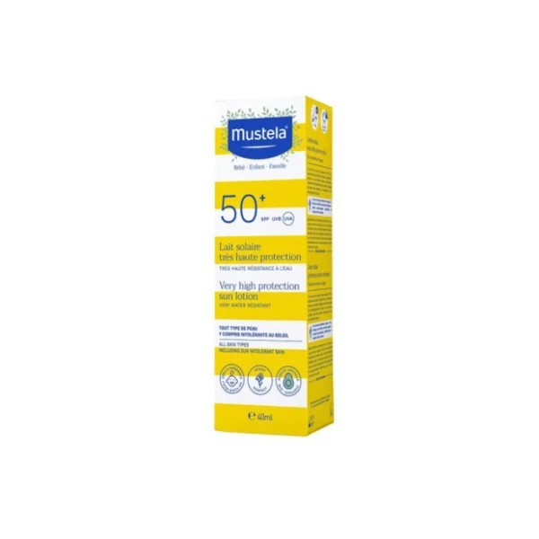 Mustela Lait Solaire Très Haute Protection SPF50 Plus 40ml