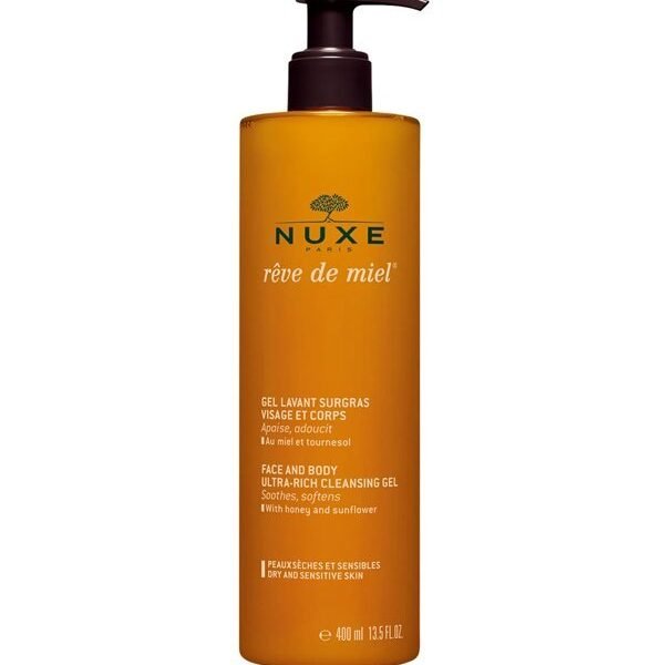 Nuxe Gel lavant Surgras Visage et Corps – 400 ml