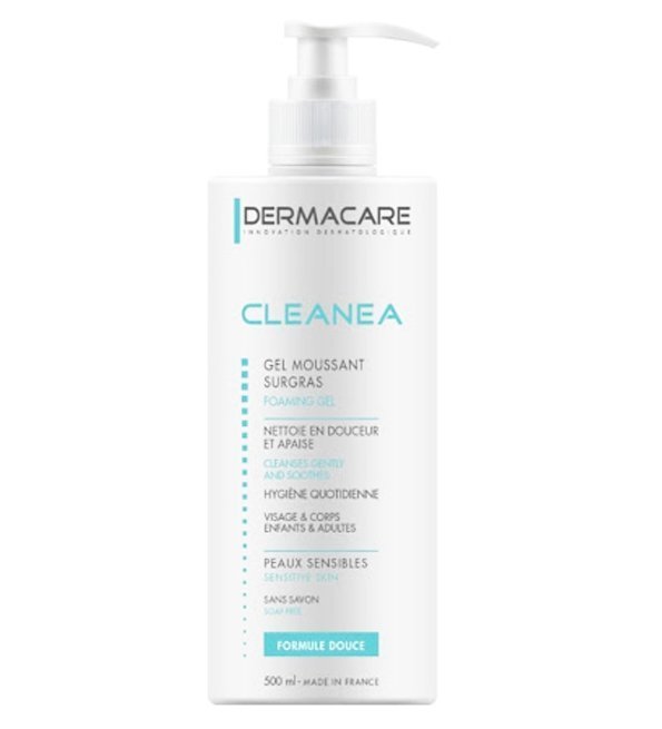 3401360101791-1.jpg Dermacare – Cleanea Gel moussant surgras – 500 ml – Image 1