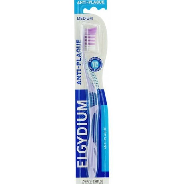 Elgydium – Brosse à dents Anti-Plaque Medium