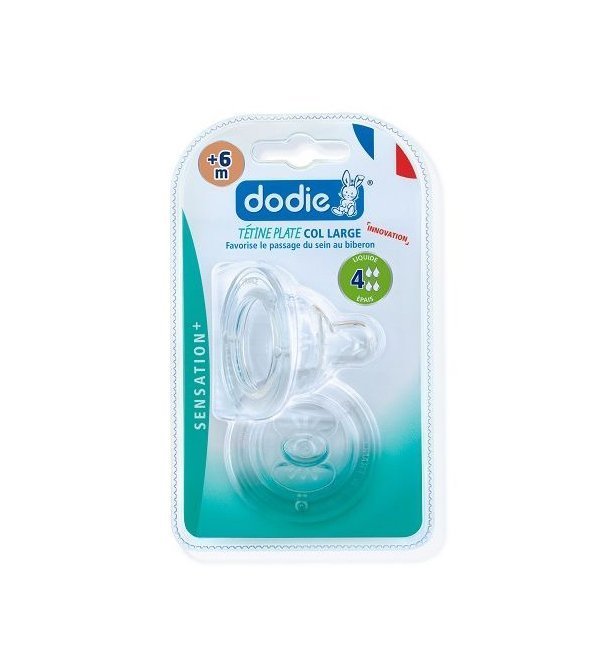 3700763501567.jpg DODIE TETINE PLATE SENSATION+ ANTI COLIQUE D4 +6M LIQUIDE EPAIS X2 – Image 1