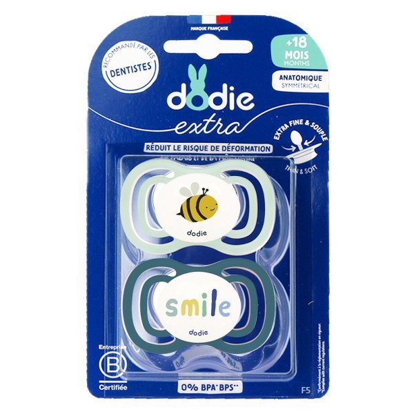 3700763512396-2-1.jpg Dodie Sucette +18mois Duo Extra Fine Vert F6 – Image 1