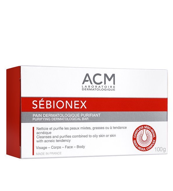 3760095253282-1.jpg Acm Sébionex Pain Dermatologique Purifiant – 100 g – Image 1