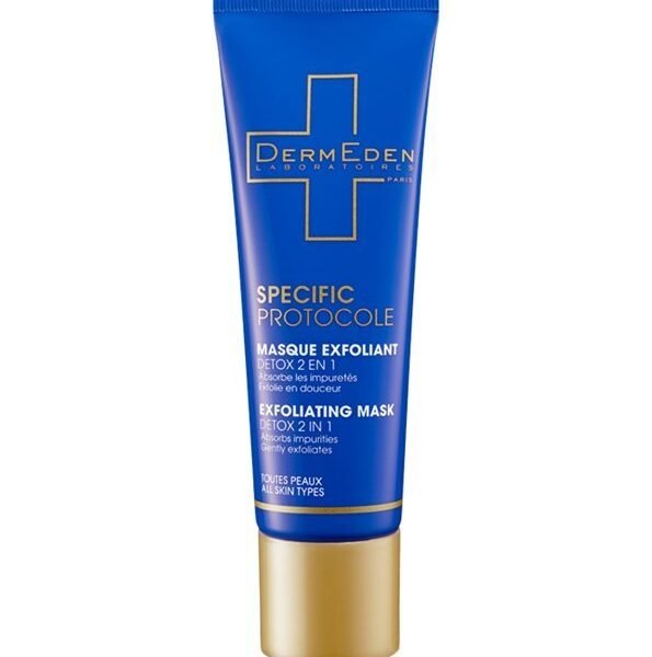 Dermeden Masque Exfoliant Detox 2en1  tube – 50 ml
