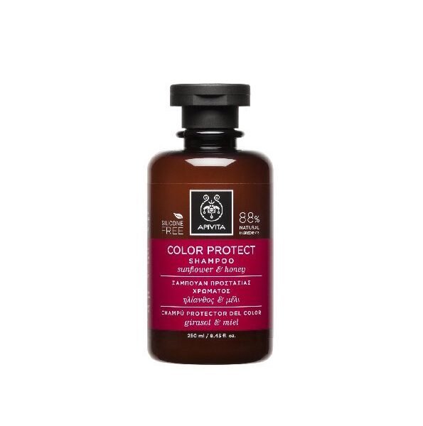 APIVITA SHAMPOOING PROTECTION COULEUR 250ML CHEVEUX COLORES