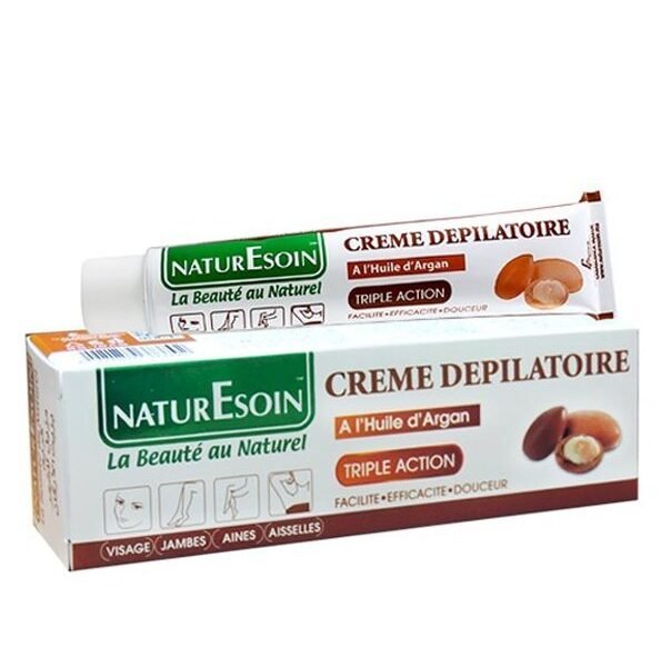 NaturEsoin Crème Dépilatoire à l&rsquo;Huile d&rsquo;Argan – 50 ml