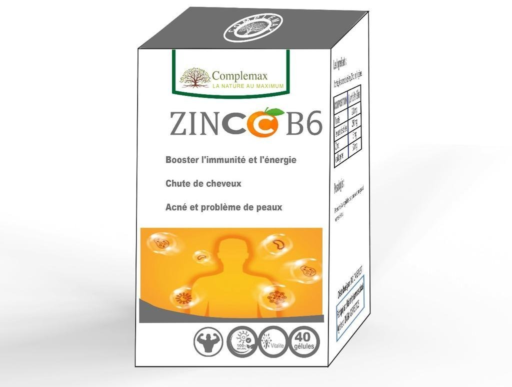 7f941cc4-2bdb-45cd-ad49-4f66f55e7df6.jpg Complemax Zinc B6 40 Gelules – Image 1