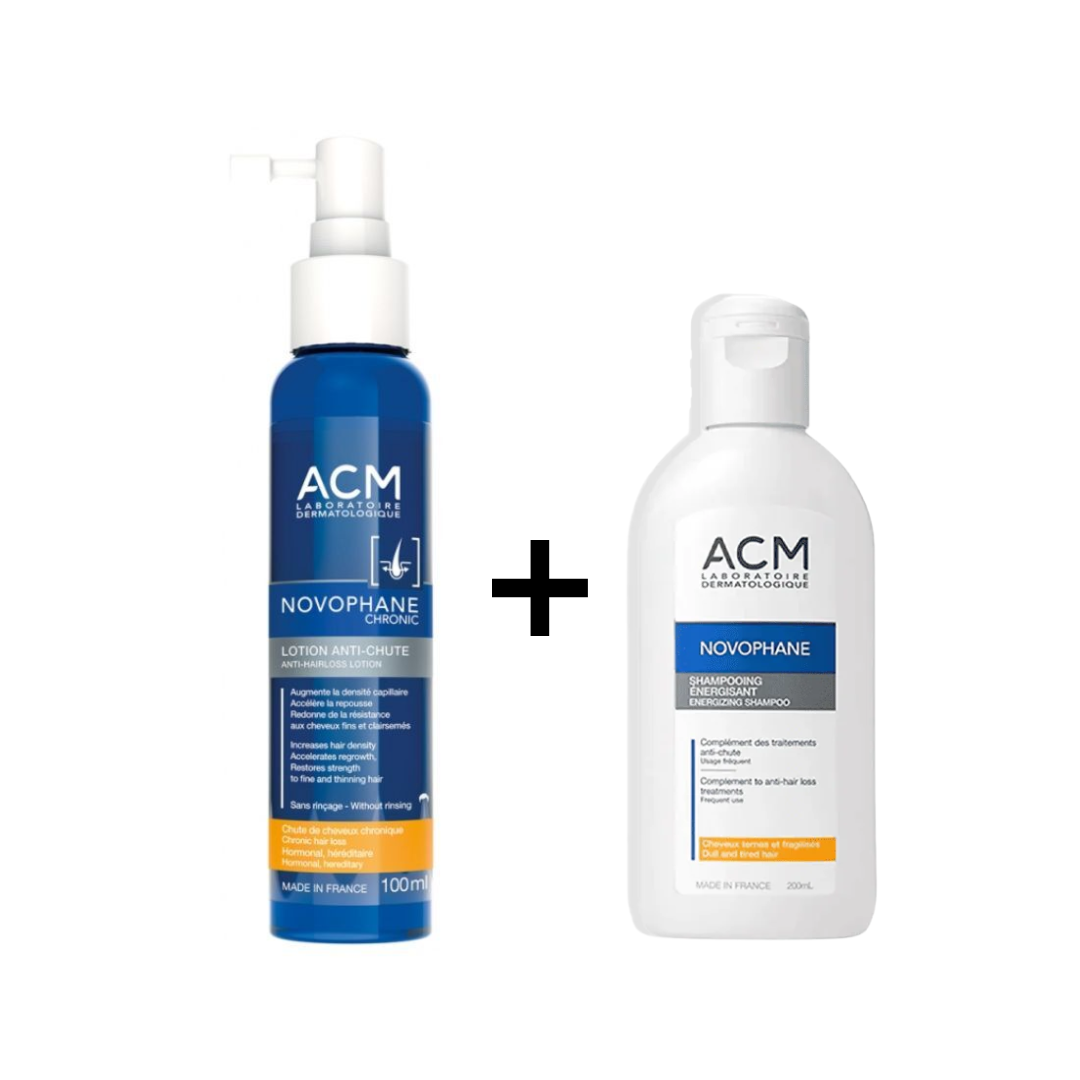 Acm-Novophane-Lotion-Chronic-Anti-chute-100-ml-Shampooing-Energisant-200ml-Offert.png Acm Novophane Lotion Chronic Anti-chute 100 ml + Shampooing Energisant 200ml Offert – Image 1