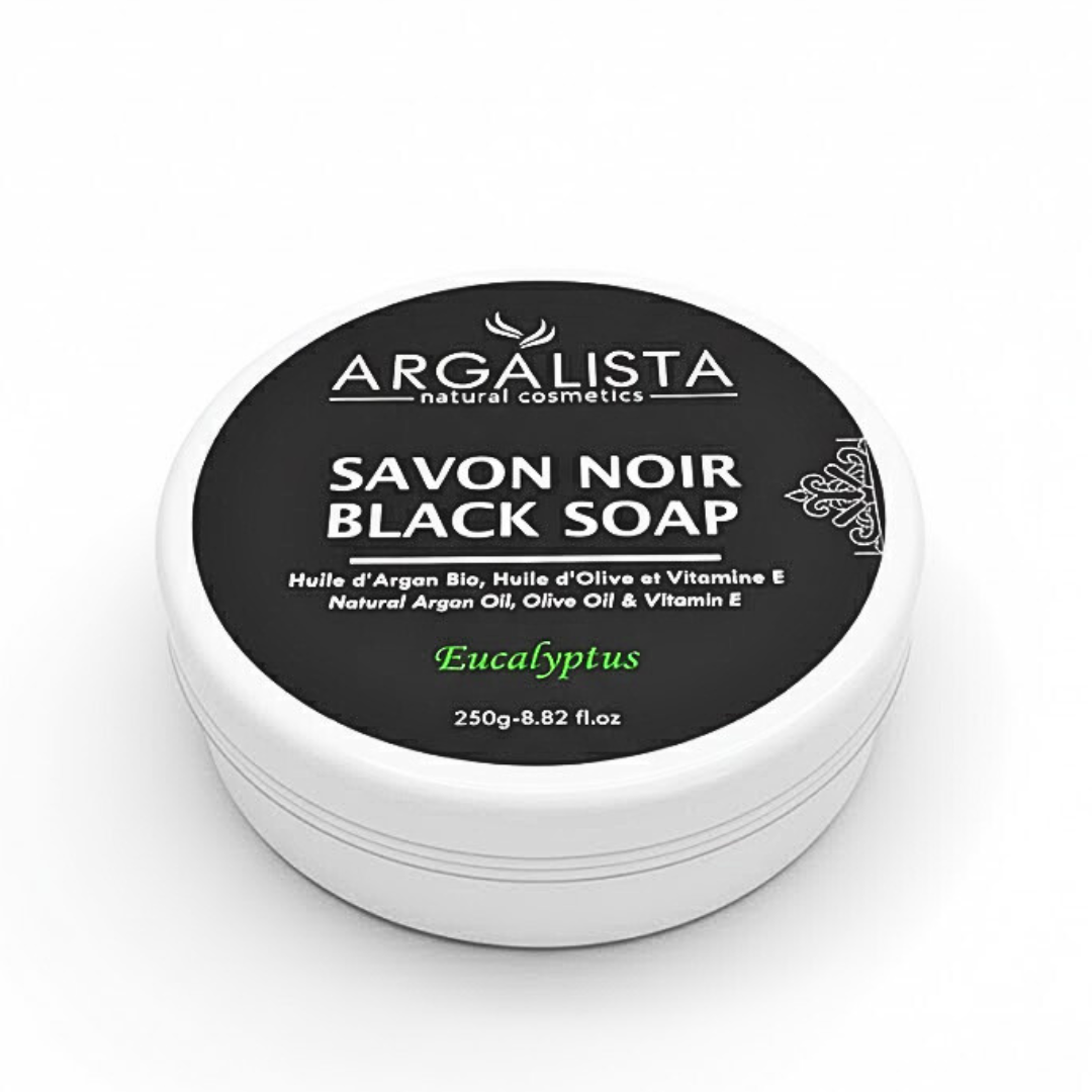 Argalista-Savon-Noir-Eucalyptus-250g.png Argalista Savon Noir Eucalyptus 250g – Image 1