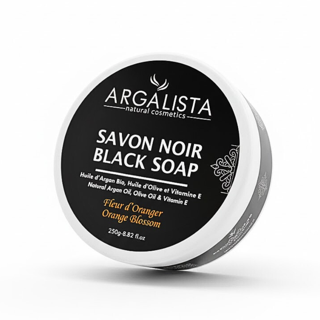 Argalista-Savon-Noir-Fleur-Doranger-250g.png Argalista Savon Noir Fleur D’oranger 250g – Image 1