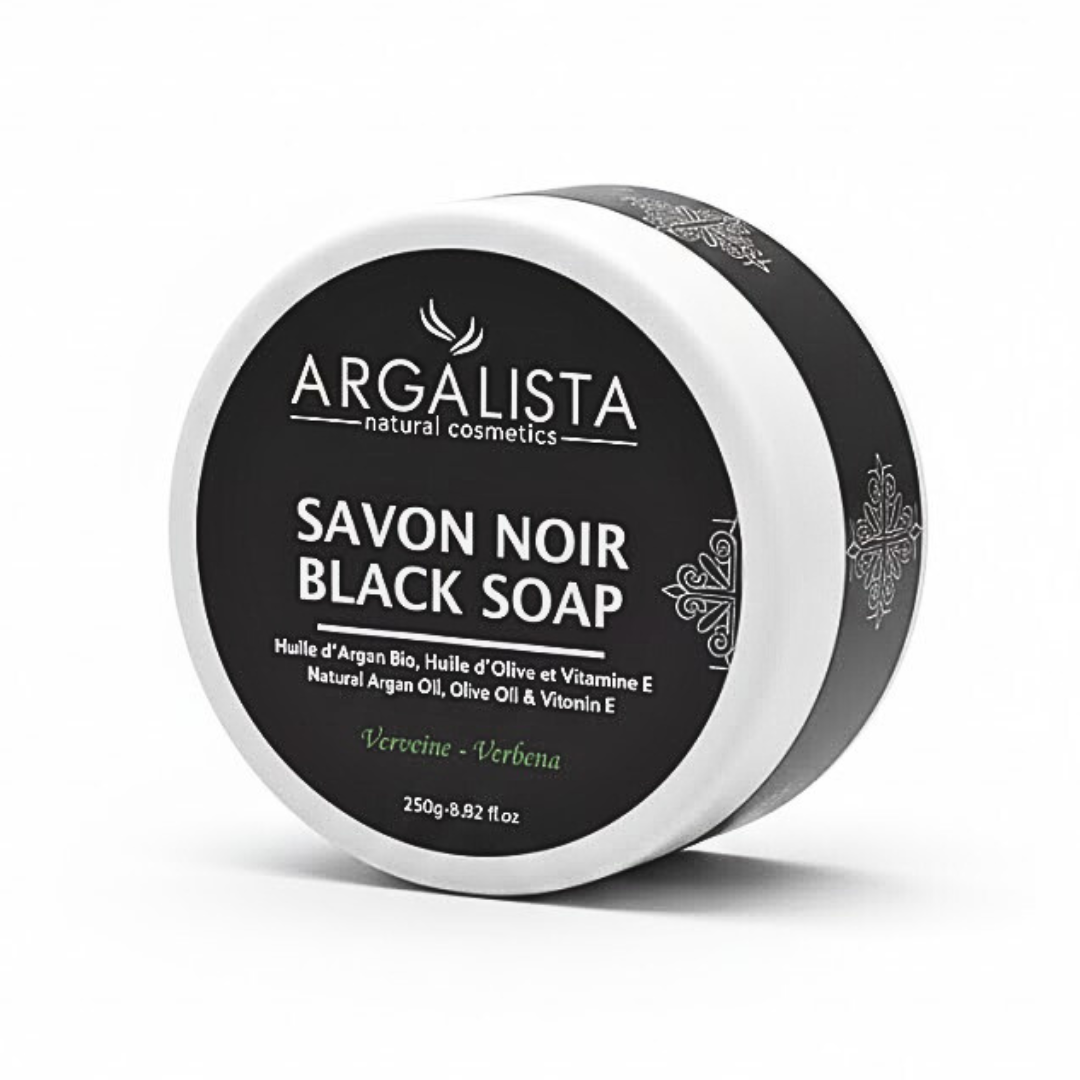 Argalista-Savon-Noir-Verveine-250g.png Argalista Savon Noir Verveine 250g – Image 1