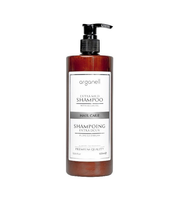 Arganell-shamp-extra-doux-a-lhuile-dargan-500ml-1.jpg Arganell Shampoing Extra Doux a L’huile D’argan 500ml – Image 1