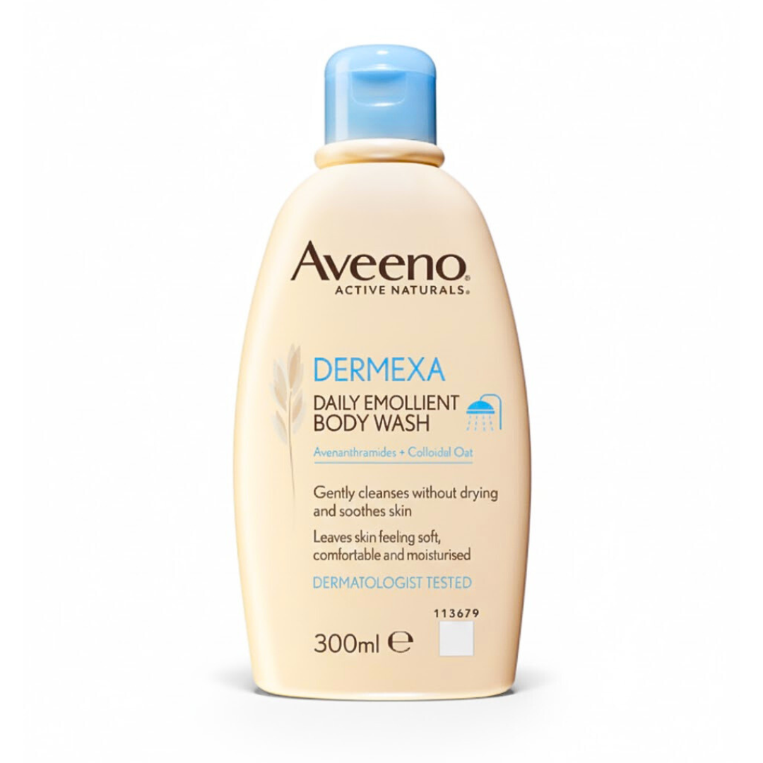 Aveeno-Dermexa-Daily-Emollient-Body-Wash-300ml.png Aveeno Dermexa Daily Emollient Body Wash 300ml – Image 1