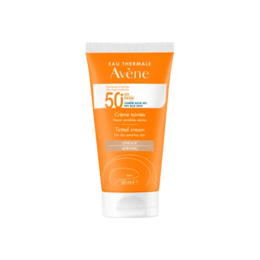 Avene-Creme-Solaire-Teintee-Tres-Haute-Protection-Spf-50-50ml-1.png Avène Crème Solaire Teintée Très Haute Protection Spf 50+ – 50ml – Image 1