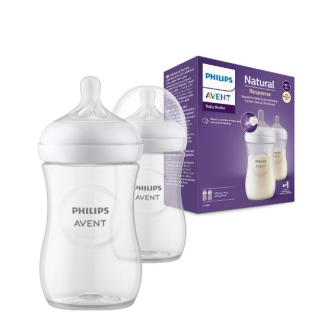 Avent-Bib-Natural-Response-Teat-1m-260ml-Scy90302-Pack.png Avent Biberon Natural Response Teat +1m 260ml Scy903/02 Pack – Image 1