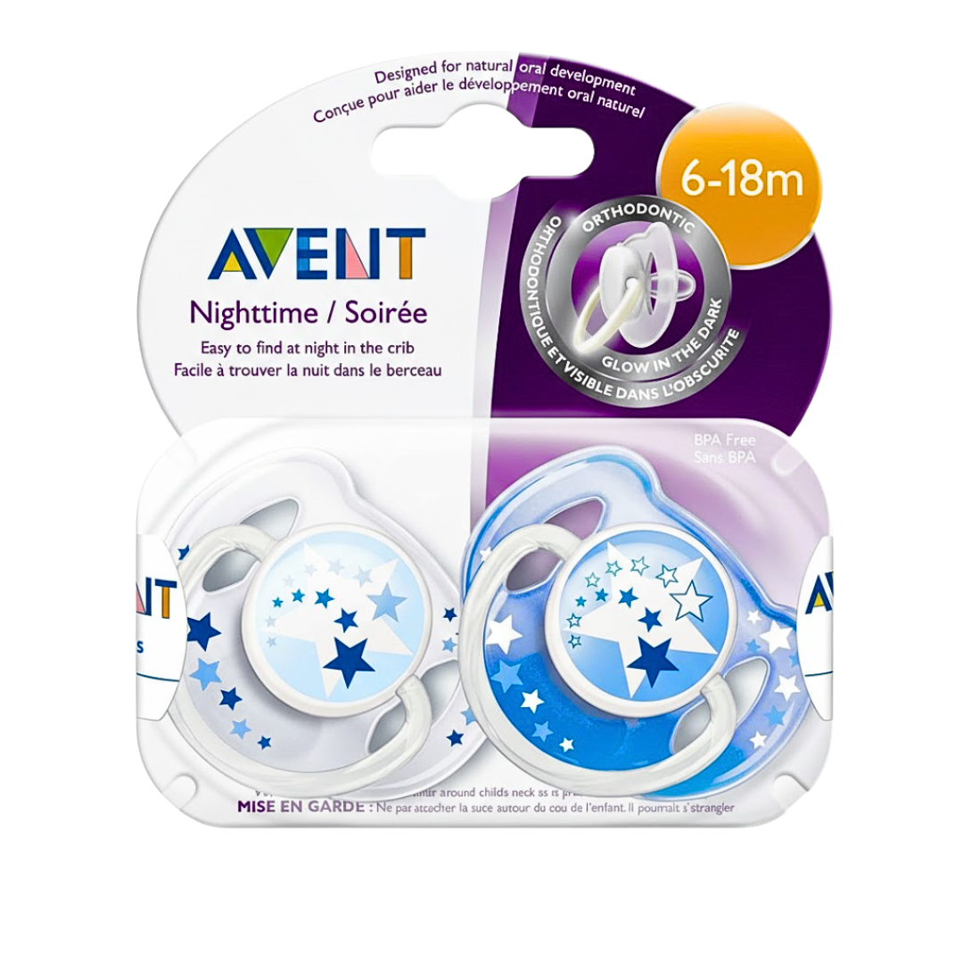Avent-Suc-Nuit-6-18-M-Scf-17662-2.png Avent Sucette Nuit 6-18 M Scf 176/62 – Image 1
