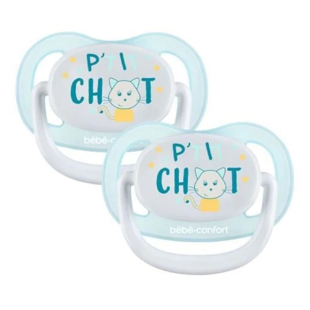 BB-Conf-2-Suc-Physio-Air-Conf-18-36m-Petit-chat.jpg Bebe Confort 2 Sucette Physio Air Conf 18-36m Petit Chat – Image 1