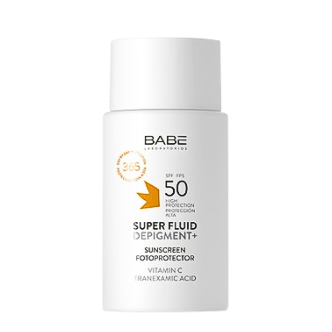 Babe-Super-Fluid-Depigment-spf50-50ml-1.png Babe Super Fluid Depigment+ spf50 50ml – Image 1