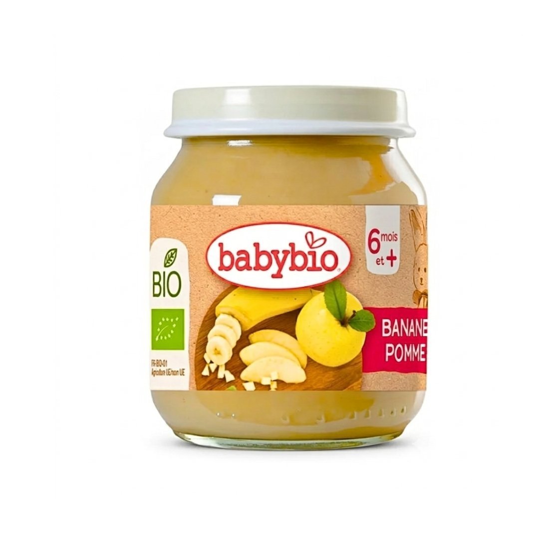 Babybio-Petit-Pot-Banane-Pomme-130g.jpg Babybio Petit Pot Banane Pomme 130g – Image 1