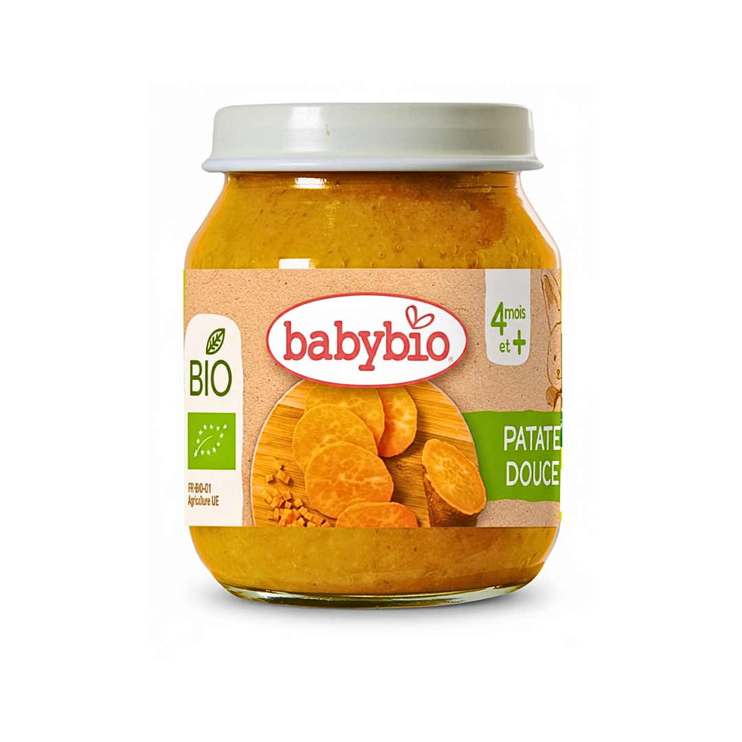 Babybio-Petit-Pot-Patate-Douce-130g-1.png Babybio Petit Pot Patate Douce 130g – Image 1