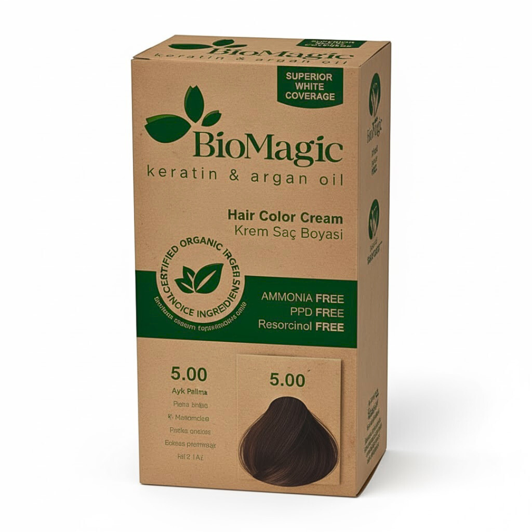 Biomagic-Color-Cream-500-Chatain-Clair.png Biomagic Color Cream 5/00 Chatain Clair – Image 1