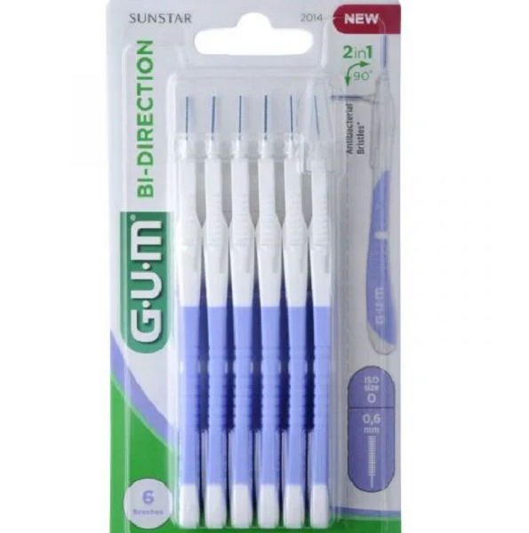 Gum Brossette Bi-Direction Ultra Micro-Fine 0,6 mm Réf : 2014