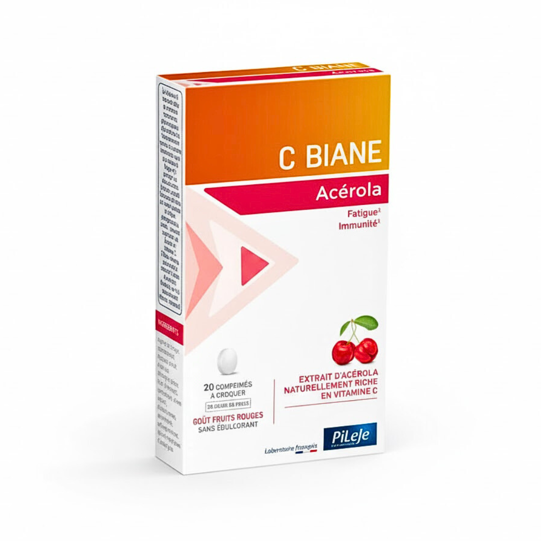 C-Biane-Acerola-20-comprimes.png Pileje C Biane Acerola 20 comprimes – Image 1