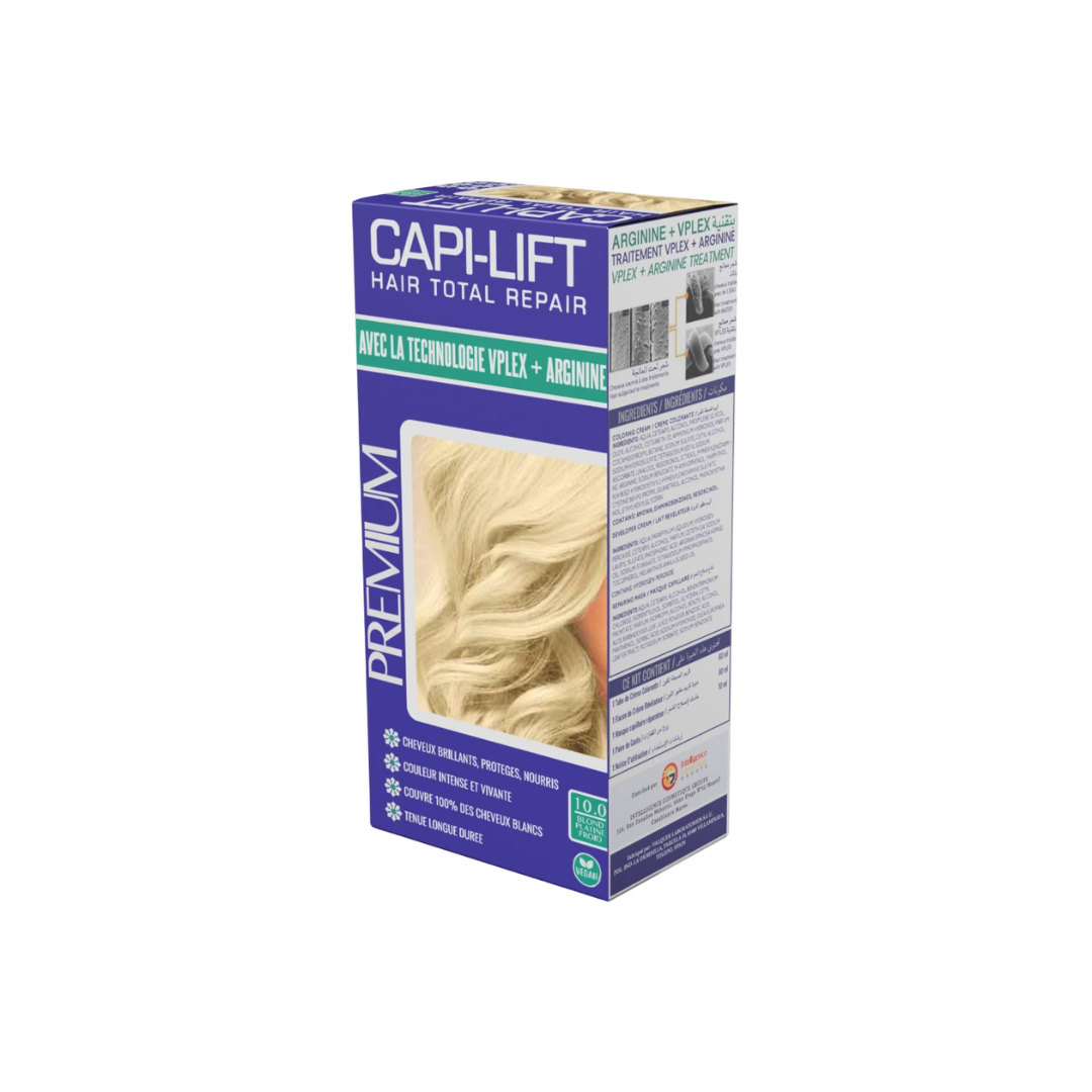 Capi-Lift-N°10-Hair-Total-Repair-Coloration.png CapiLift Coloration Cheveux N°10 Blond Platine – Image 1