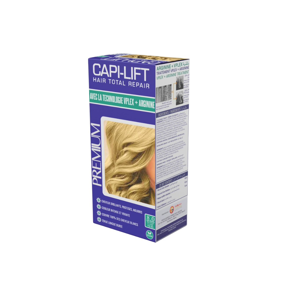 Capi-Lift-N°8-Hair-Total-Repair-Coloration.png CapiLift Coloration Cheveux N°8 Blond Clair – Image 1