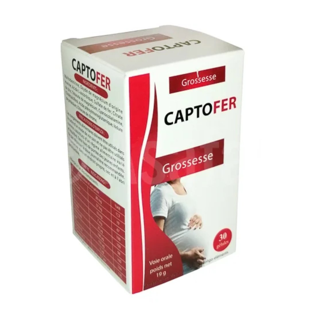 Captofer-grossesse-30-gelules-1.jpg Captofer Grossesse 30 Gelules – Image 1