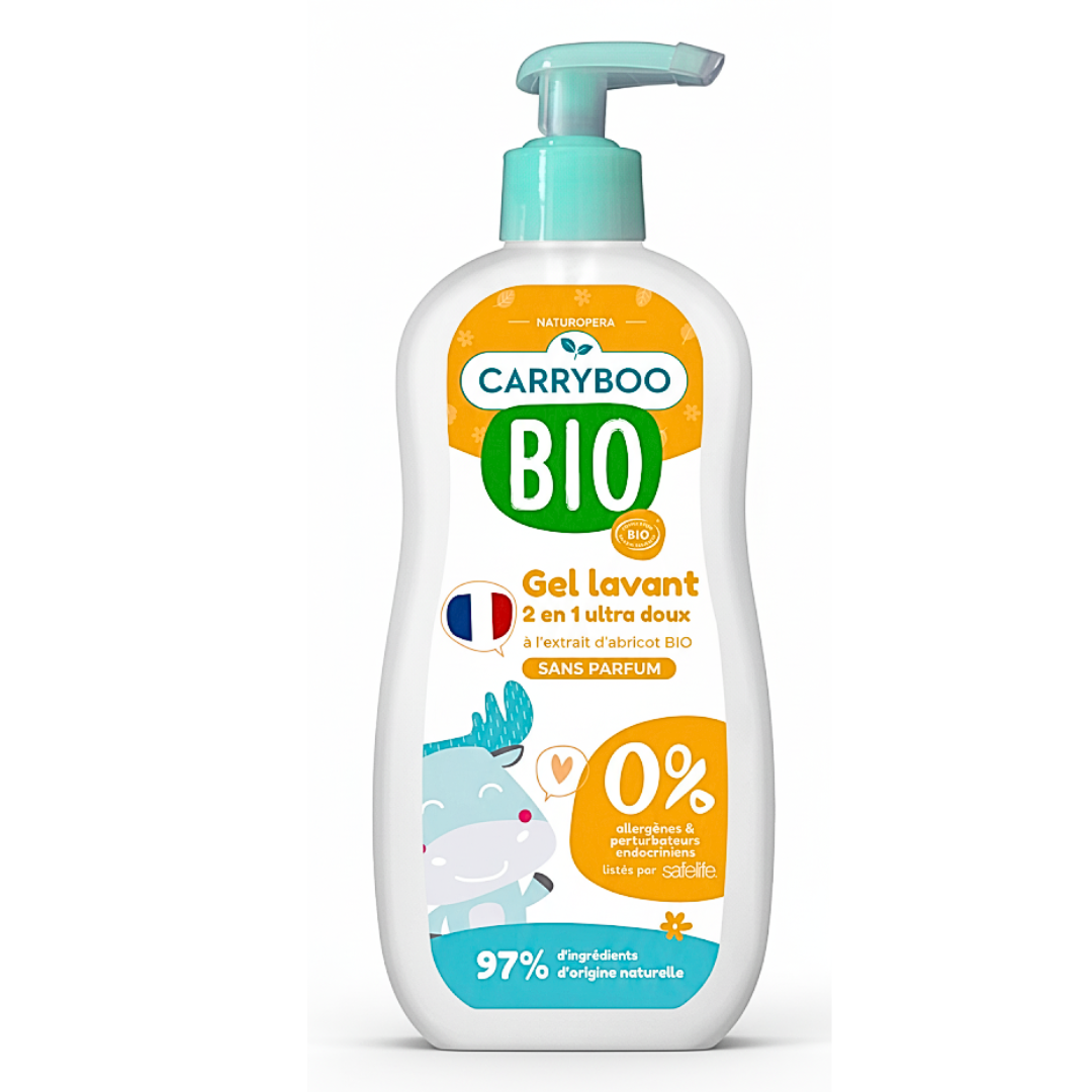 Carryboo-Gel-Lavant-2en1-ultra-doux-Abricot-500ml.png Carryboo Gel Lavant 2en1 Ultra Doux Abricot 500ml – Image 1