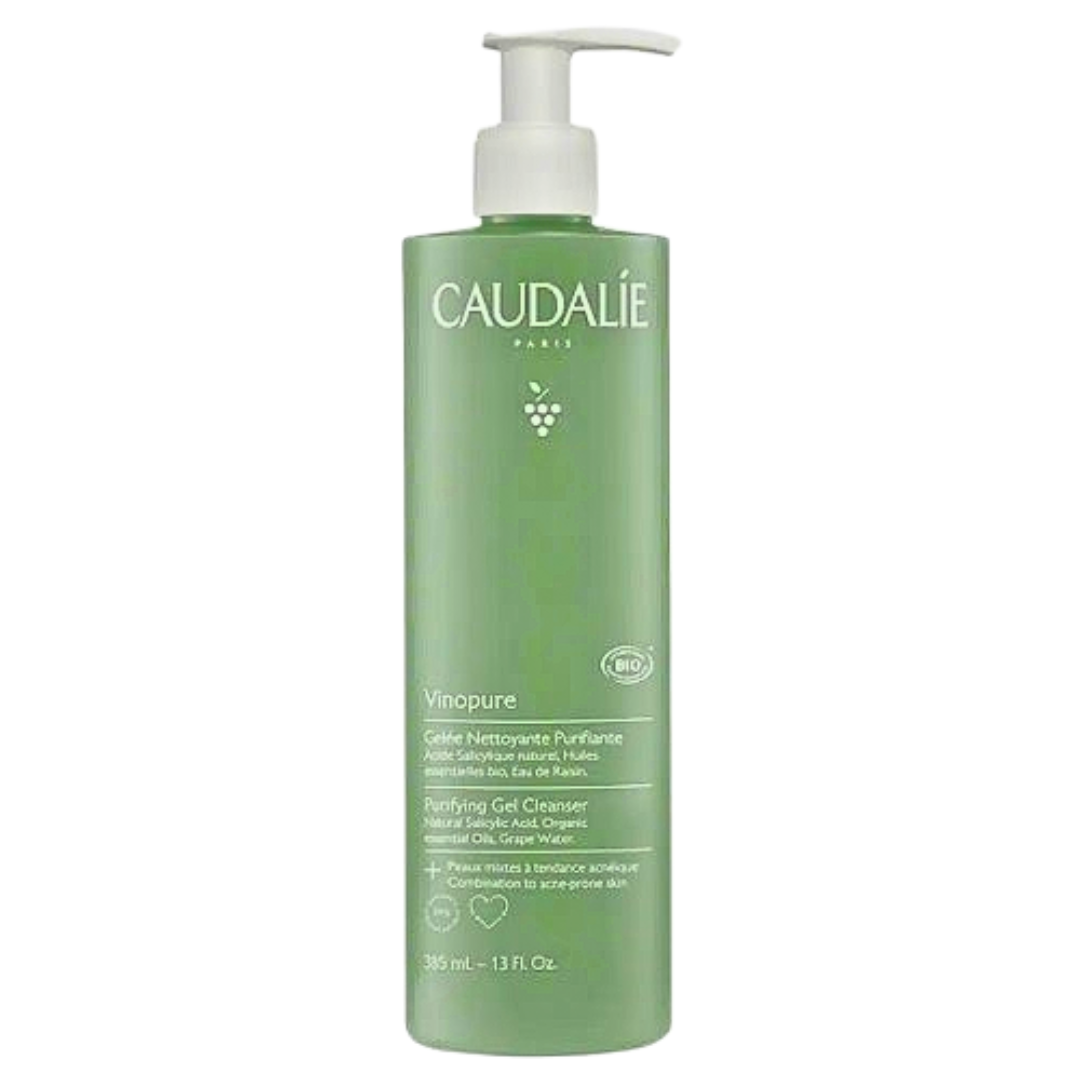 Caudalie-Vinopure-Gelee-Nett-Purifiant-385ml.png Caudalie Vinopure Gelee Nettoyant Purifiant 385ml – Image 1