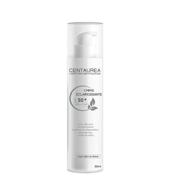 Centaurea-creme-eclaircissante.jpg Centaurea Creme Eclaircissante spf50+ 50ml – Image 1