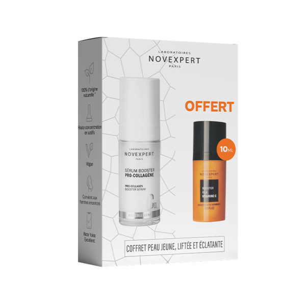 NOVEXPERT – Coffret Booster Pro Collagene+Mini Booster Vit C