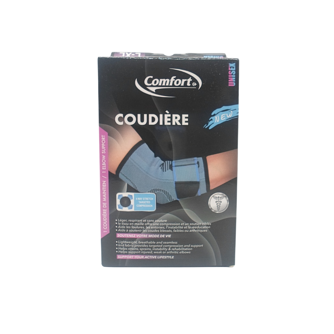 Comfort-Coudiere-Maintien-noir-large-xlarge-1.png Comfort Coudiere Maintien Noir Large – Xlarge – Image 1