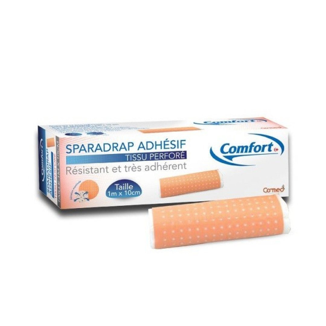 Comfort-sparadrap-Adhesif-Rouge-1m10cm.jpg Comfort Sparadrap Adhesif Rouge 1m*10cm – Image 1