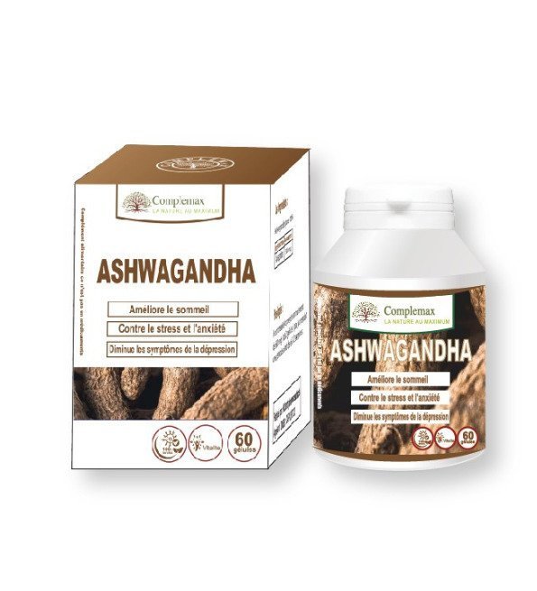 Complemax-ashwagandha.jpg Complemax Ashwaganda 60 Gelules – Image 1