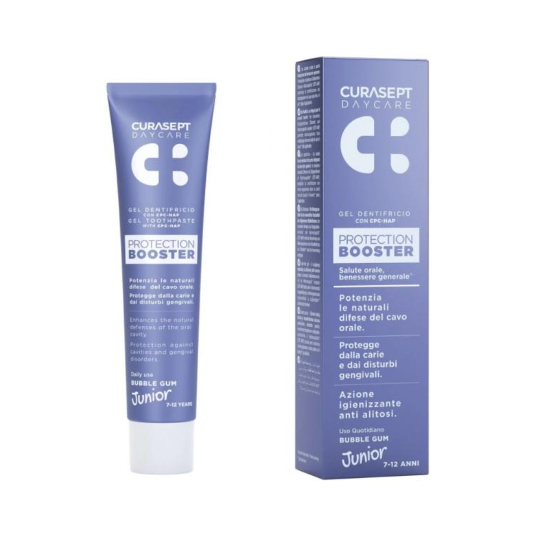 Curasept-Daycare-dent-booster-junior-7-12-ans-50ml-1.png Curasept Daycare Dentifrice Booster Junior 7-12 ans 50ml – Image 1