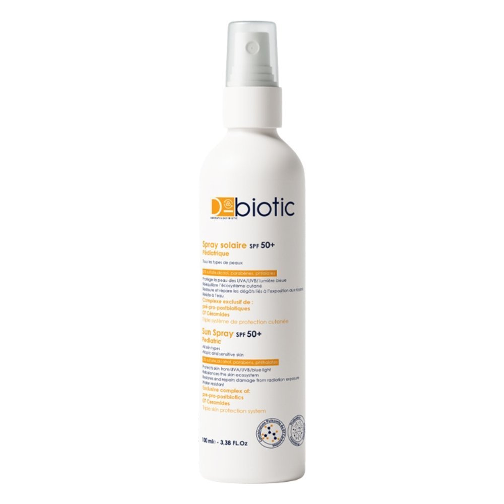 D-BIOTIC-Spray-solaire-Pediatrique-100-ml-.jpg D-BIOTIC Spray Solaire Pédiatrique 100 ml – Image 1