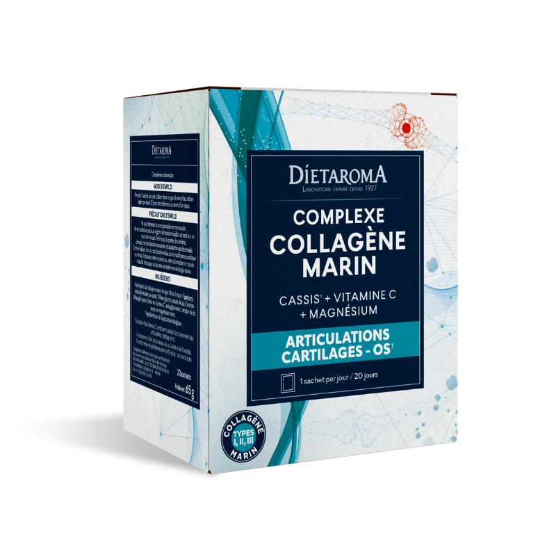 DIETAROMA-Complexe-collagene-marin-20-sachets.png DIETAROMA COMPLEXE COLLAGÈNE MARIN 20 SACHETS – Image 1