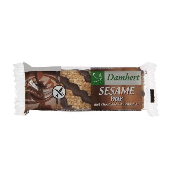 Damhert-barre-se-sesame-au-chocolat-45g-1unite.jpg Damhert Traditional Barre Sésame Au Chocolat – Image 1