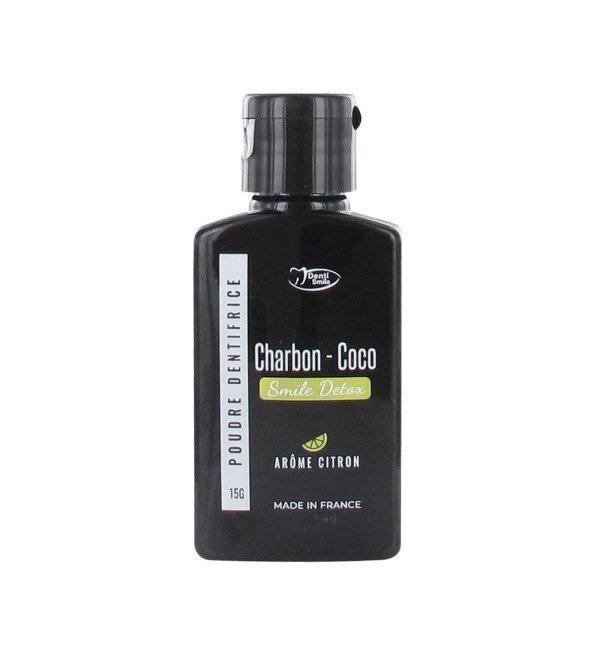 Denti-Smile-Poudre-Blancheur-Au-Charbon-Arome-citron-15g-1.jpg Denti-Smile Poudre Blancheur Au Charbon « Arome citron » 15g – Image 1