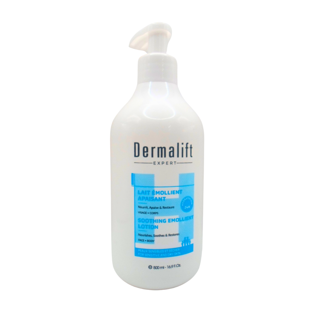 Dermalift-Lait-corporel-emollient-apaisant-500ml-1.png Dermalift Lait Corporel Emollient Apaisant 500ml – Image 1