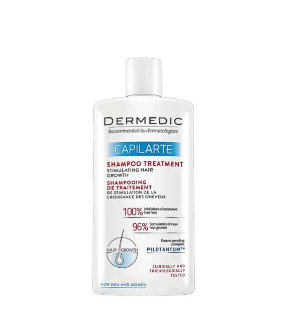 Dermedic-Capilarte-Shamp-Traitant-Stimulant-300ml.jpg Dermedic Capilarte Shampoing Traitant Stimulant 300ml – Image 1