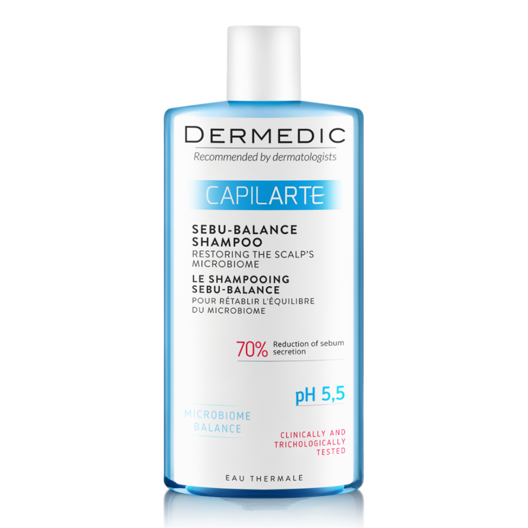 Dermedic-Capilarte-Shampoing-Sebu-Balance-Ph-5.5-300ml.png Dermedic Capilarte Shampoing Sebu-Balance Ph 5.5 300ml – Image 1