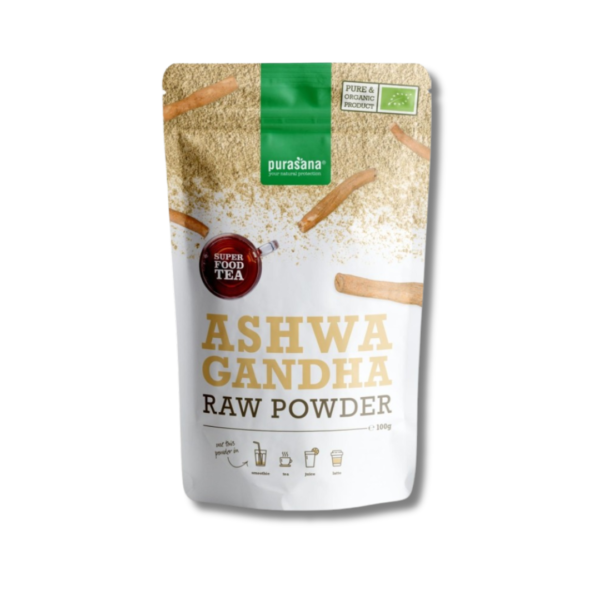 Poudre d&rsquo;Ashwaganda bio – 100 gr – Purasana
