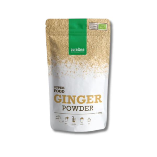 Purasana – Gingembre bio en poudre – 200 G