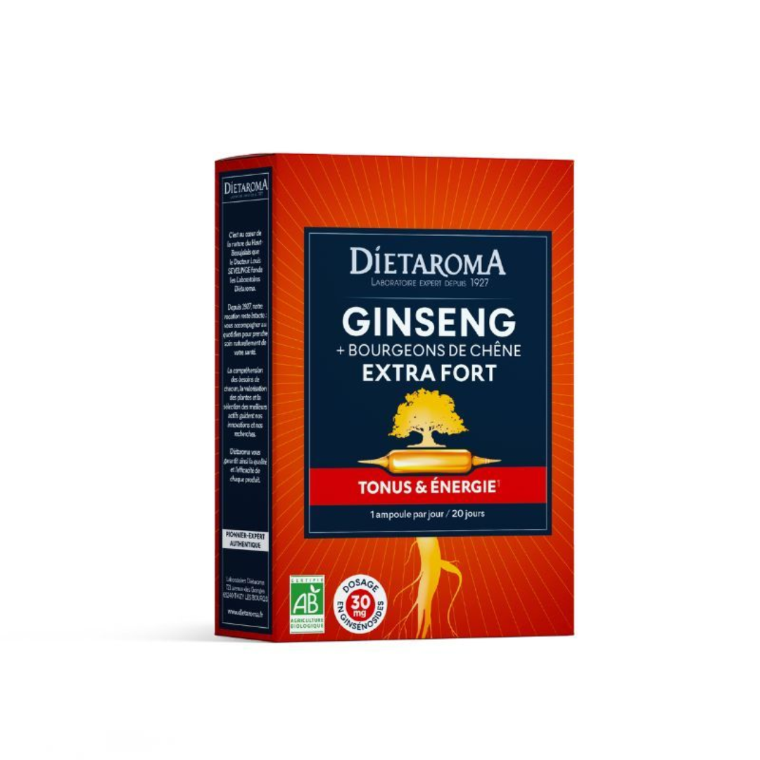 Dietaroma-Ginseng-Extra-fort-20-Ampoule10ml.png Dietaroma Ginseng Extra fort 20 Ampoule*10ml – Image 1